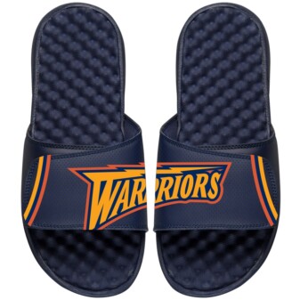 ISlide Navy Golden State Warriors NBA Hardwood Classics Jersey Slide Sandals