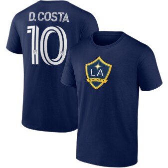 Men's Fanatics Branded Douglas Costa Navy LA Galaxy Authentic Stack Name & Number T-Shirt