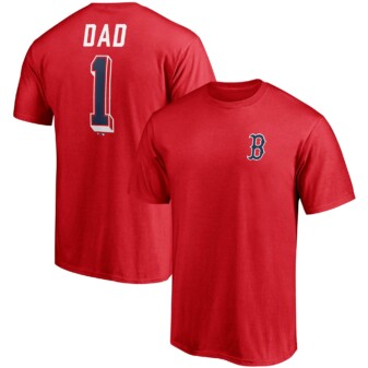 Men's Fanatics Branded Red Boston Red Sox Number One Dad Team T-Shirt
