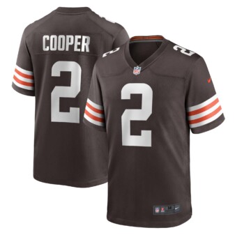 Men's Nike Amari Cooper Brown Cleveland Browns Player Game Jersey