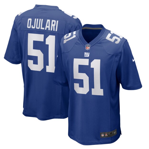 Men's Nike Azeez Ojulari Royal New York Giants Game Jersey