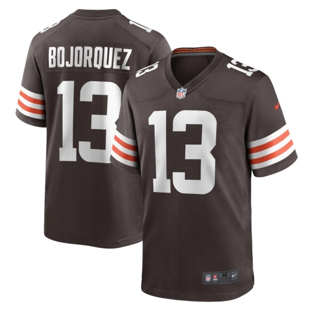 Men's Nike Corey Bojorquez Brown Cleveland Browns Game Jersey