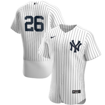 Men's Nike DJ LeMahieu White/Navy New York Yankees Home Authentic Player Jersey
