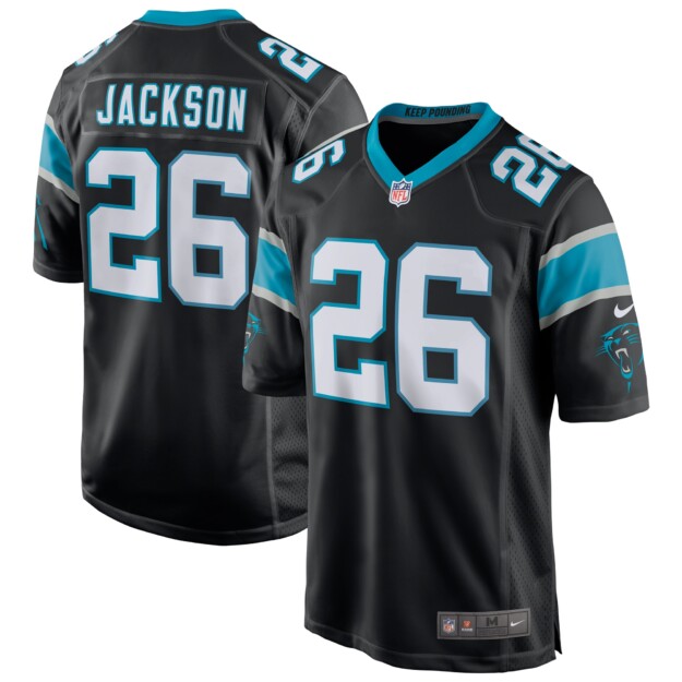 Men's Nike Donte Jackson Black Carolina Panthers Game Jersey