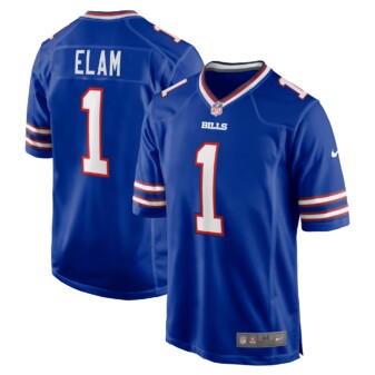 Men's Nike Kaiir Elam Royal Buffalo Bills 2022 NFL Draft First Round Pick Game Jersey