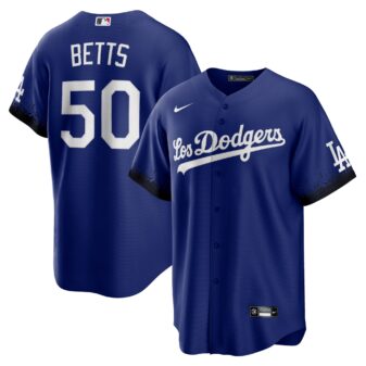 Men's Nike Mookie Betts Royal Los Angeles Dodgers 2021 City Connect Replica Player Jersey