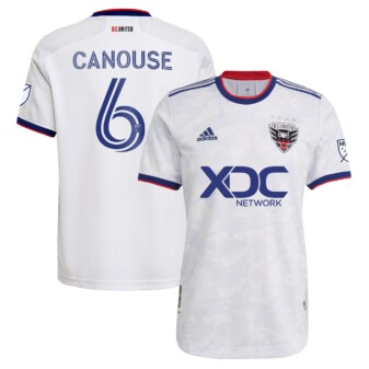 Men's adidas Russell Canouse White D.C. United 2022 The Marble Authentic Player Jersey