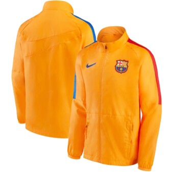 Youth Nike Orange Barcelona Academy All-Weather Raglan Full-Zip Jacket