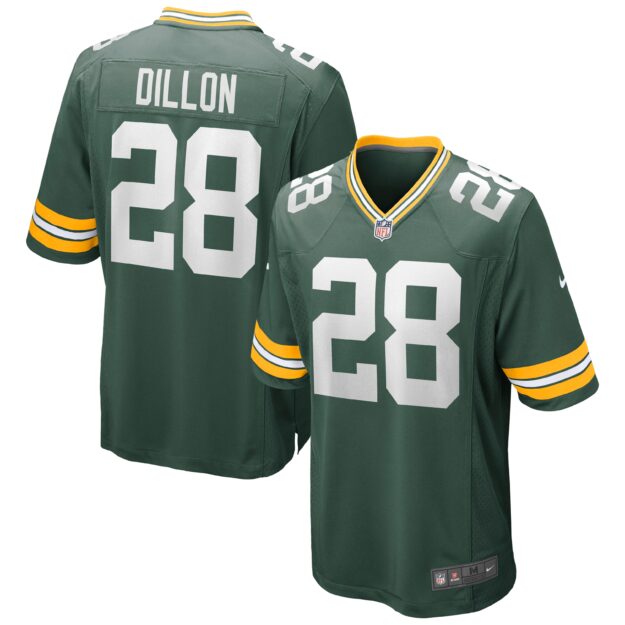 Men's Nike AJ Dillon Green Green Bay Packers Game Jersey