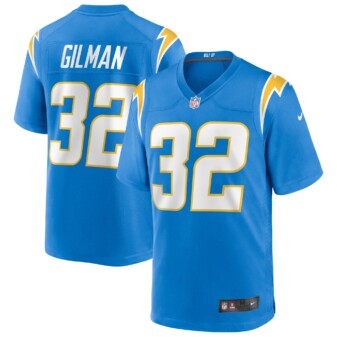 Men's Nike Alohi Gilman Powder Blue Los Angeles Chargers Game Jersey