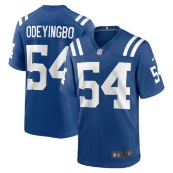 Men's Nike Dayo Odeyingbo Royal Indianapolis Colts Game Jersey