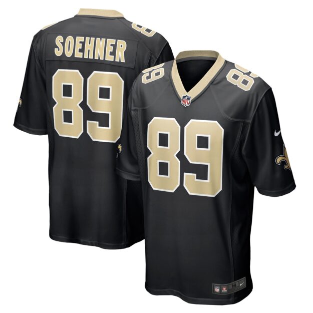 Men's Nike Dylan Soehner Black New Orleans Saints Game Jersey