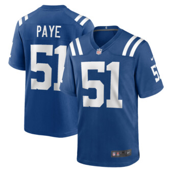 Men's Nike Kwity Paye Royal Indianapolis Colts Game Jersey