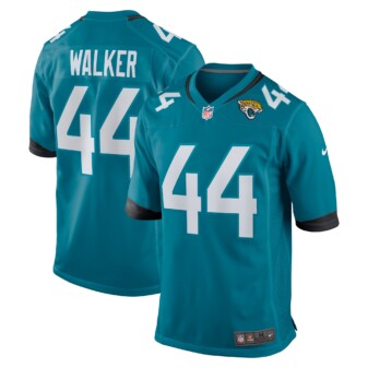 Men's Nike Travon Walker Teal Jacksonville Jaguars 2022 NFL Draft First Round Pick Game Jersey