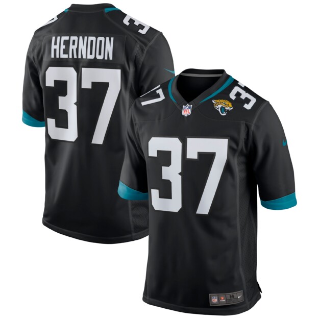 Men's Nike Tre Herndon Black Jacksonville Jaguars Game Jersey