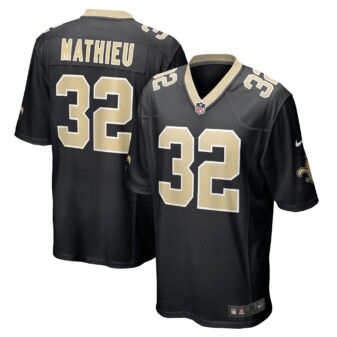 Men's Nike Tyrann Mathieu Black New Orleans Saints Game Jersey