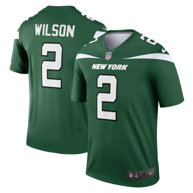 Men's Nike Zach Wilson Gotham Green New York Jets Legend Jersey