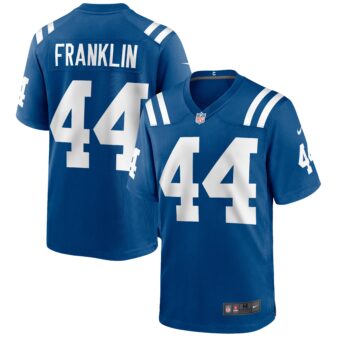 Men's Nike Zaire Franklin Royal Indianapolis Colts Game Jersey