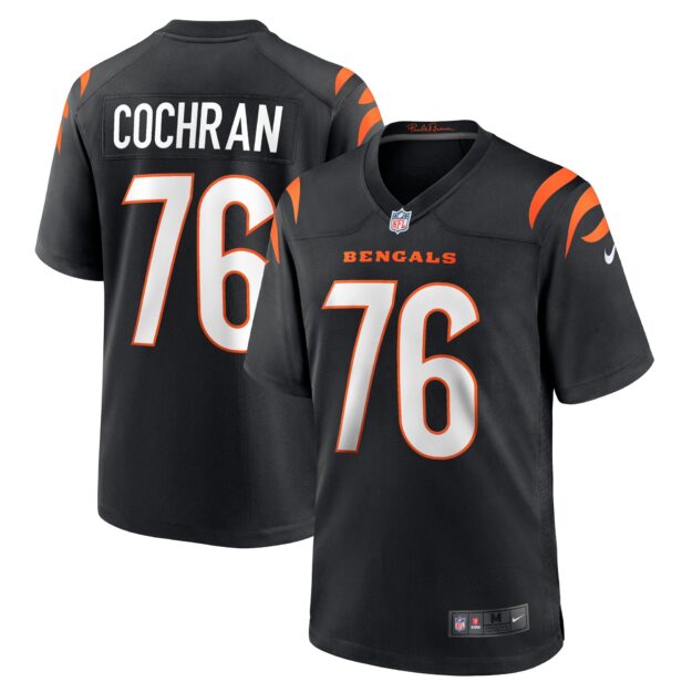 Men's Nike Devin Cochran Black Cincinnati Bengals Game Player Jersey