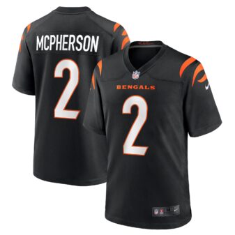 Men's Nike Evan McPherson Black Cincinnati Bengals Game Jersey