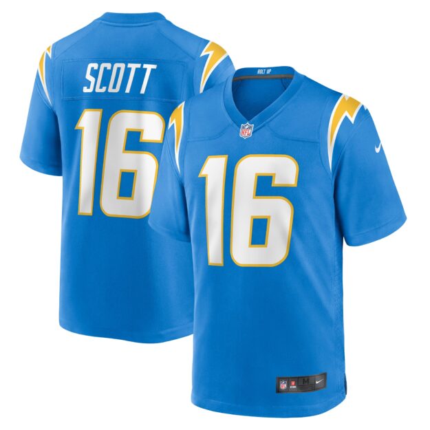 Men's Nike JK Scott Powder Blue Los Angeles Chargers Game Jersey