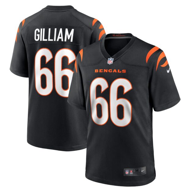 Men's Nike Nate Gilliam Black Cincinnati Bengals Game Player Jersey