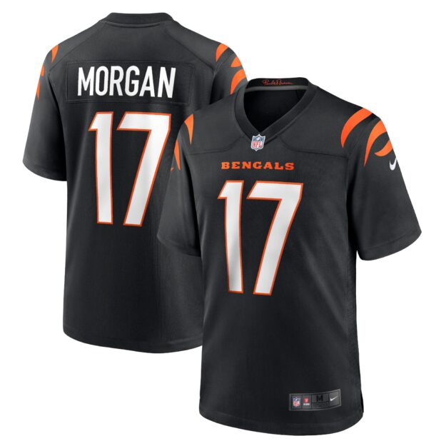 Men's Nike Stanley Morgan Black Cincinnati Bengals Player Game Jersey