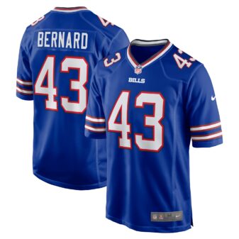 Men's Nike Terrel Bernard Royal Buffalo Bills Game Player Jersey