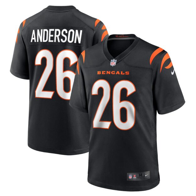 Men's Nike Tycen Anderson Black Cincinnati Bengals Game Player Jersey