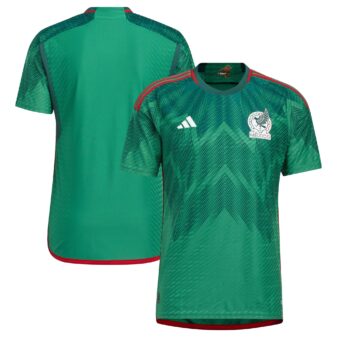 Men's adidas Green Mexico National Team 2022/23 Home Authentic Blank Jersey