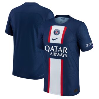 Men's Nike Blue Paris Saint-Germain 2022/23 Home Authentic Blank Jersey