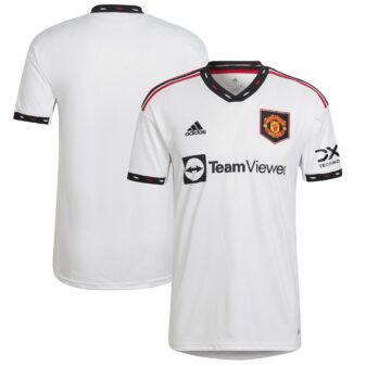Men's adidas White Manchester United 2022/23 Away Blank Replica Jersey
