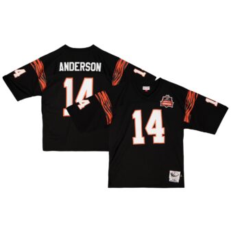 Men's Mitchell & Ness Ken Anderson Black Cincinnati Bengals 1981 Authentic Retired Player Jersey