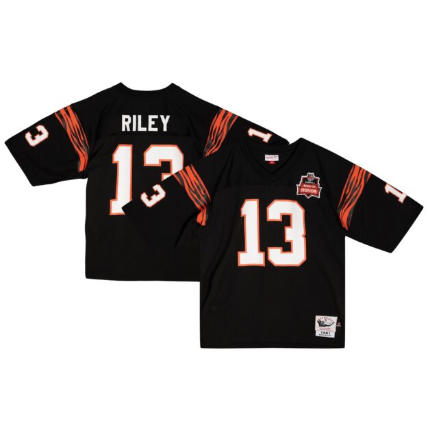 Men's Mitchell & Ness Ken Riley Black Cincinnati Bengals 1981 Authentic Retired Player Jersey