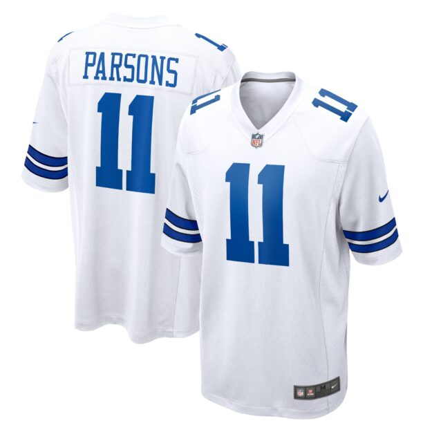 Men's Nike Micah Parsons White Dallas Cowboys Game Player Jersey