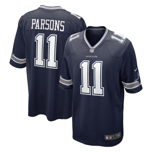 Men's Nike Micah Parsons Navy Dallas Cowboys 2021 NFL Draft First Round Pick Game Jersey