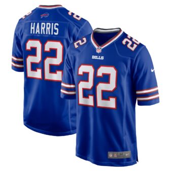 Men's Nike Damien Harris Royal Buffalo Bills Game Player Jersey