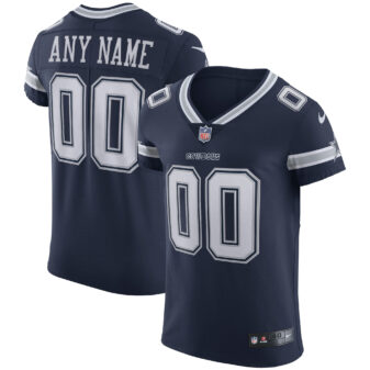 Men's Nike Navy Dallas Cowboys Vapor Elite Custom Jersey