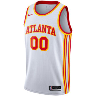 Men's Nike White Atlanta Hawks 2020/21 Swingman Custom Jersey - Association Edition