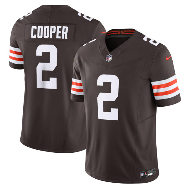 Men's Nike Amari Cooper Brown Cleveland Browns Vapor F.U.S.E. Limited Jersey