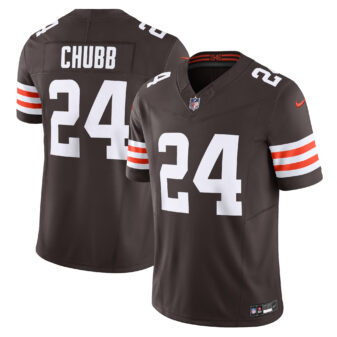 Men's Nike Nick Chubb Brown Cleveland Browns Vapor F.U.S.E. Limited Jersey