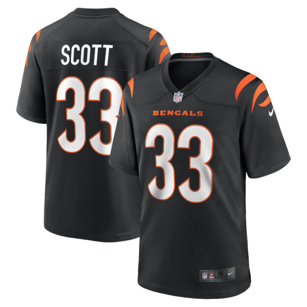 Men's Nike Nick Scott Black Cincinnati Bengals Game Player Jersey