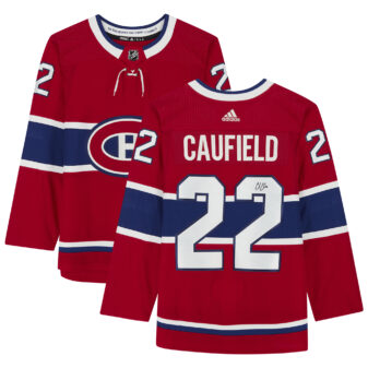 Cole Caufield Montreal Canadiens Autographed adidas Red Authentic Jersey