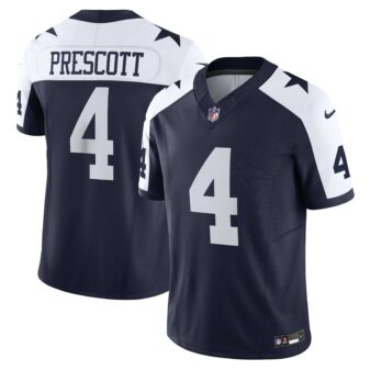 Men's Nike Dak Prescott Navy Dallas Cowboys Alternate Vapor F.U.S.E. Limited Jersey