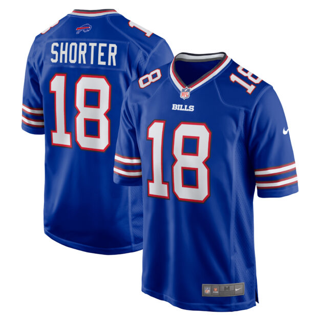 Men's Nike Justin Shorter Royal Buffalo Bills Home Game Jersey