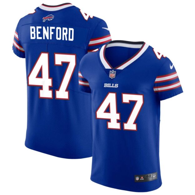 Christian Benford Men's Nike Royal Buffalo Bills Vapor Elite Custom Jersey