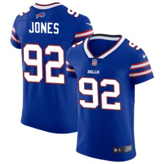 DaQuan Jones Men's Nike Royal Buffalo Bills Vapor Elite Custom Jersey