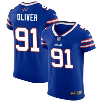 Ed Oliver Men's Nike Royal Buffalo Bills Vapor Elite Custom Jersey