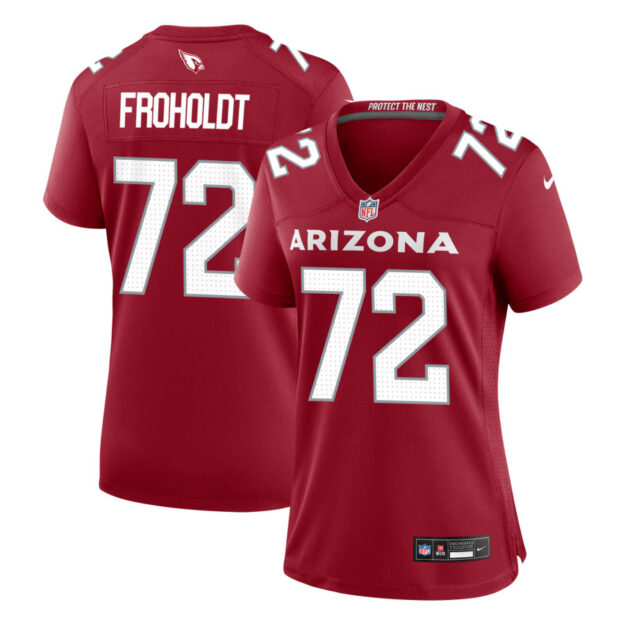 Hjalte Froholdt Women's Nike Cardinal Arizona Cardinals Custom Game Jersey