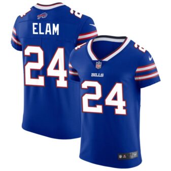 Kaiir Elam Men's Nike Royal Buffalo Bills Vapor Elite Custom Jersey